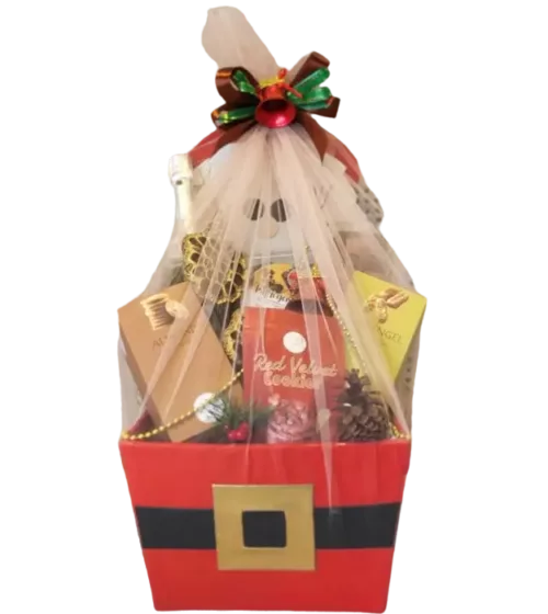 preslie-parcel-snack-natal-dari-athaya-yang-terdiri-dari-almond-cookies-red-velvet-cookies-pouch-kastengel-j&w-sparkling-jc-putri-genit-papoteto-dan-ornamen-natal
