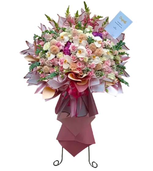 tianna-standing-flower-dari-athaya-dengan-rangkaian-bunga-anggrek-bulan-mawar-hortensia-pom-pom-baby-rose-snap-dragon